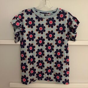 LAST CHANCE B4 REGIFTING! Tea Collection Size 12 Kids Ruffle Sleeve Floral Tee